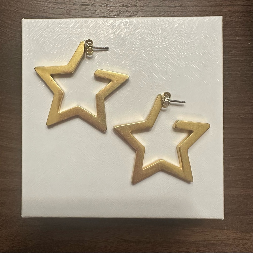 Madewell Star Hoop Earrings